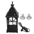 thumbnail image 2 of Candle Wax Warmer Lamp, Metal Candle Melting Lamp Warm Light Eco Friendly US Plug 110V Timing with 2 Bulbs for Office, 2 of 7