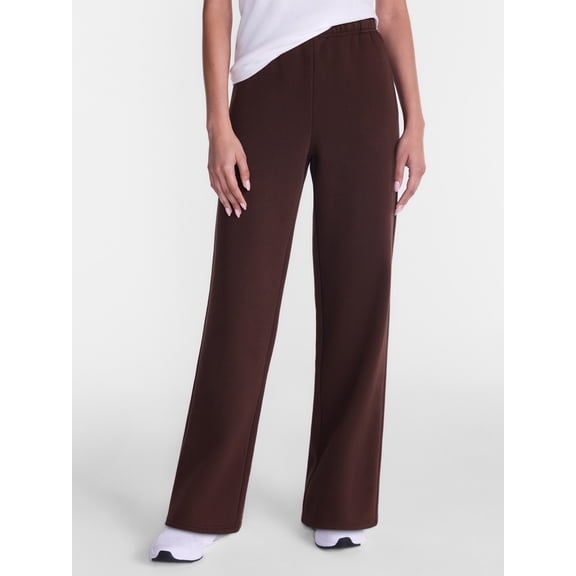 Athletic Works Women's and Women's Plus Fleece Pants with Pockets, 30" Inseam, Sizes XS-4X