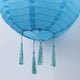 thumbnail image 4 of Linterna Solar Lámpara de farol de nailon solar, lámpara colgante impermeable para exteriores, decoración (azul claro) Likrtyny  Para estrenar, 4 of 6