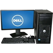 Refurbished Dell 760 TWR Desktop PC with Intel Core 2 Duo E7500 Processor, 4GB Memory, 22" LCD Monitor, 250GB Hard Drive and Windows 10 Home