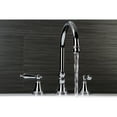 thumbnail image 3 of Kingston Brass KS2341AL Roman Two-Handle Roman Tub Faucet, Polished Chrome, 3 of 4