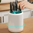 thumbnail image 2 of 360 Degree Rotary Kitchen Knife Holder Easy to Cleaning Universal Knife Block Knife Organizer Dismountable Storage Shelf, 2 of 14
