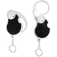 thumbnail image 1 of 2pcs 5X pocket magnifying glass with light, mini illuminated, 1 of 4