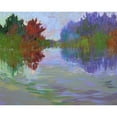 thumbnail image 3 of Schmidt, Jane 14x12 Black Modern Framed Museum Art Print Titled - Waterways VII, 3 of 5