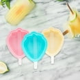 thumbnail image 6 of BNNG Popsicle Molds, 3 Pieces Ice Cream Mold, Silicone Ice Pop Mould Popsicle Moulds, DIY Ice Cream Maker with Sticks, Classic Oval, Non-Stick Strawberry Molds Chocolate, 6 of 7