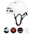 thumbnail image 2 of CoastaCloud Smart Bike Helmet with LED Rear Light, Adult Bicycle Helmet, Suitable for Commuting and Urban Riding, Adjustable Size for Men and Women, White, 2 of 7