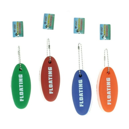 - Lot of 4 Foam Floating Key Chains Diamond Visions Red Blue Green and Orange