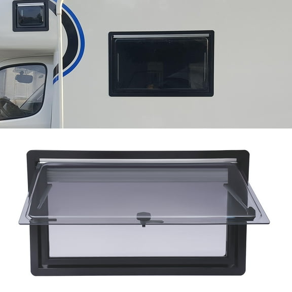 900 x 500 mm (W x H) RV Caravan Camper Hinged Push Out Window Ventilation Hatch