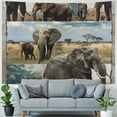 thumbnail image 4 of Orinice Elephants Tapestry Wall Hanging Unique Style Graphic Tapestries Home Wall Decor Art for Living Room Bedroom Apartment Farmhouse Dorm 40x30inch, 4 of 6