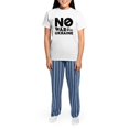 thumbnail image 4 of CafePress - No War In Ukraine Women's Light Pajamas - Women's Short Sleeve Print T-Shirt and Pants Light Cotton Pajama Set, 4 of 7