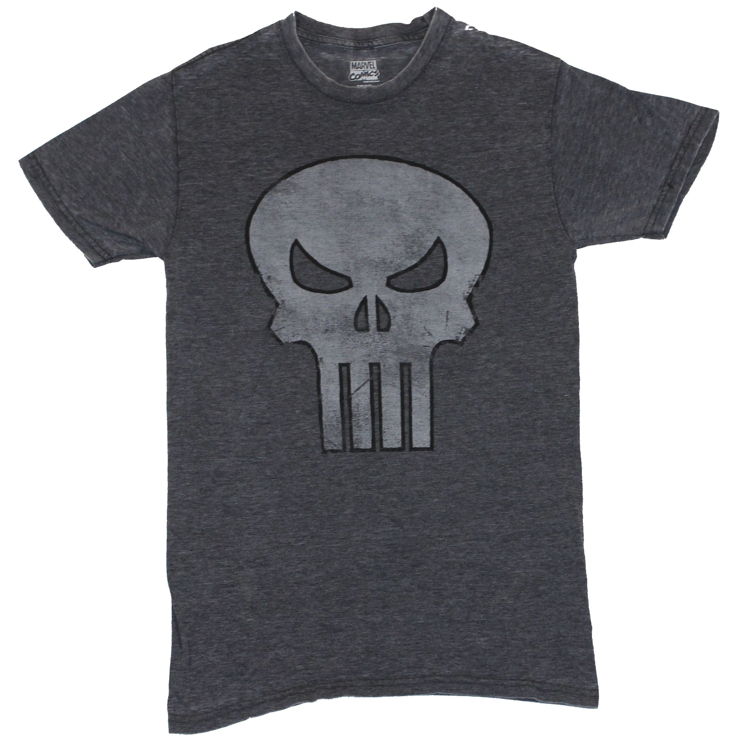 The Punisher (Marvel Comics) Soft Spun Mens T-Shirt - Distressed ...