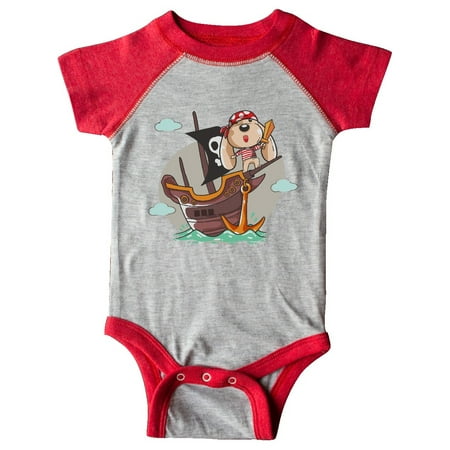 

Inktastic Cute Pirate Dog Gift Baby Boy or Baby Girl Bodysuit