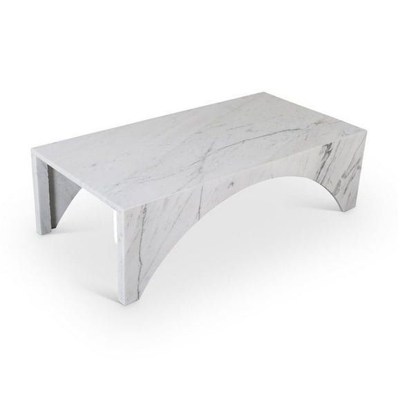 Meridian Furniture Palermo White Marble Coffee Table