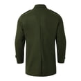 thumbnail image 5 of QHFBli Oversized Mens Trench Coat Men Solid Color Stand Up Collar Long Windbreaker Business Foreign Trade Loose Green XXL, 5 of 8