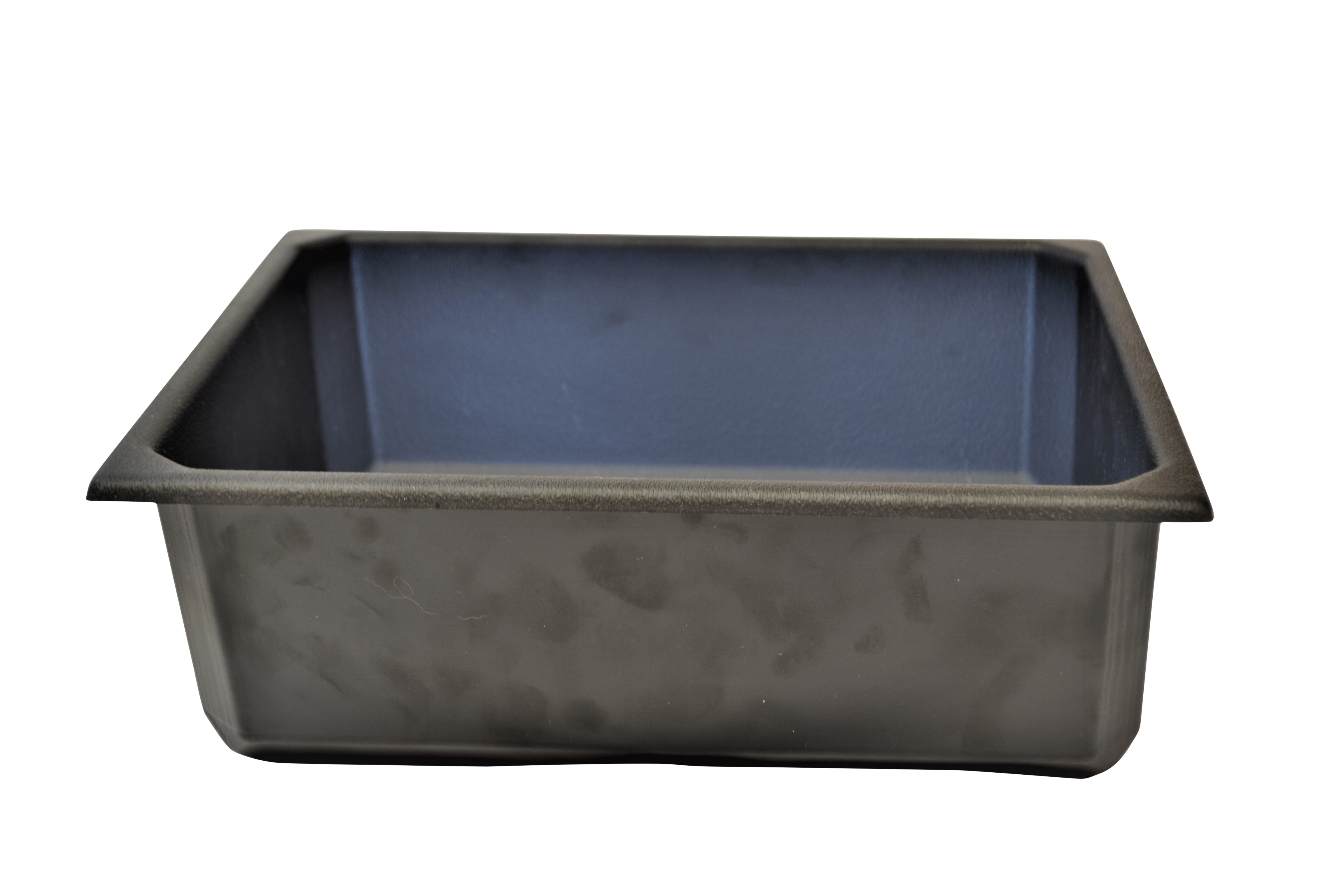 FR Black Plastic Storage Tub, 4.5"