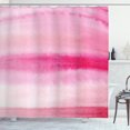 thumbnail image 1 of Ambesonne Peach Shower Curtain, Feminine Toned Brush Strokes, 69"Wx84"L, Pink Hot Pink, 1 of 3