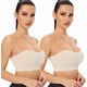 thumbnail image 1 of Sujetador bandeau sin tirantes y sin aros para mujer, sujetador tipo bralette con relleno, sujetador de tubo sin costuras con tirantes transparentes, 1 of 5