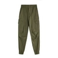 thumbnail image 6 of COSFO Green Tactical Pants for Men Full Carpenter Taper Workwear Comfort Waist Solid Belt Mens Casual Pants, 6 of 6