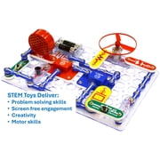 Snap Circuits Jr. SC100, Electronics Explorer Kit, 100+ Projects, Stem, Child 8+, Elementary School