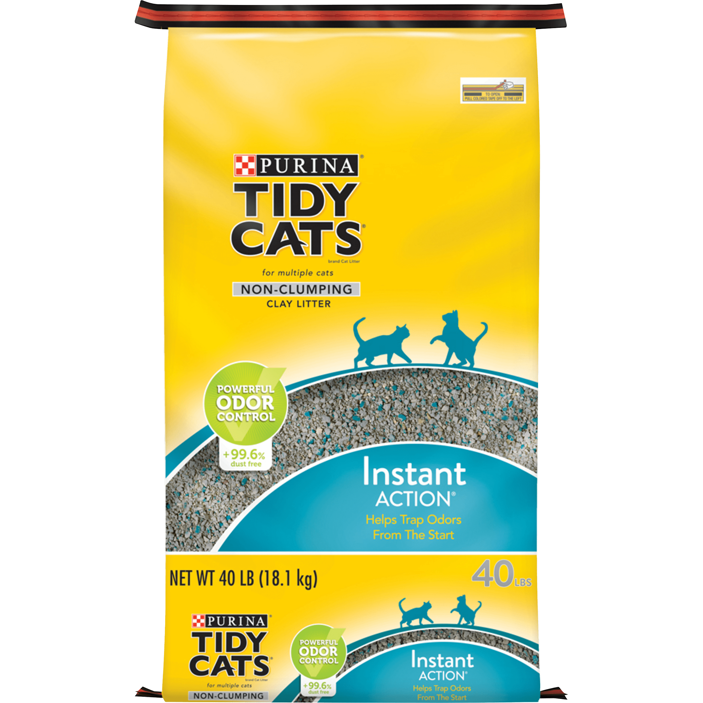 Purina Tidy Cats Non Clumping Cat Litter, Instant Action Low Tracking