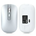 thumbnail image 2 of HXSJ Wireless Mouse Dual??Mode Rechargeable for Bluetooth 5.1 Office Game Universal M50(Silver ), 2 of 8