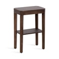 thumbnail image 4 of Kate and Laurel Talcott Modern Rectangle Wood Side Table, 16 x 10 x 25, Dark Brown, Transitional Decorative Two-Tier End Table for Use as a Bedroom Nightstand or Living Room Accent, 4 of 8