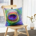 thumbnail image 5 of LALILO Throw Pillow Covers Peacock Feather Multicolored Exotic Cushion Cover 18" x 18", 4239 Pack, 5 of 6