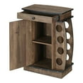 thumbnail image 4 of Furniture of America Edenz Rustic Wood 8-Bottle Wine Cabinet in Reclaimed Oak, 4 of 5