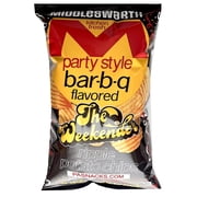 Middleswarth Potato Chips Ridged Party Style Bar-b-q Barbecue The Weekender Size (3 Bags)