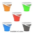 Multiuse Collapsible Bucket Portable Water/Ice Bucket, Wash Basin, Storage for Camping, Fishing