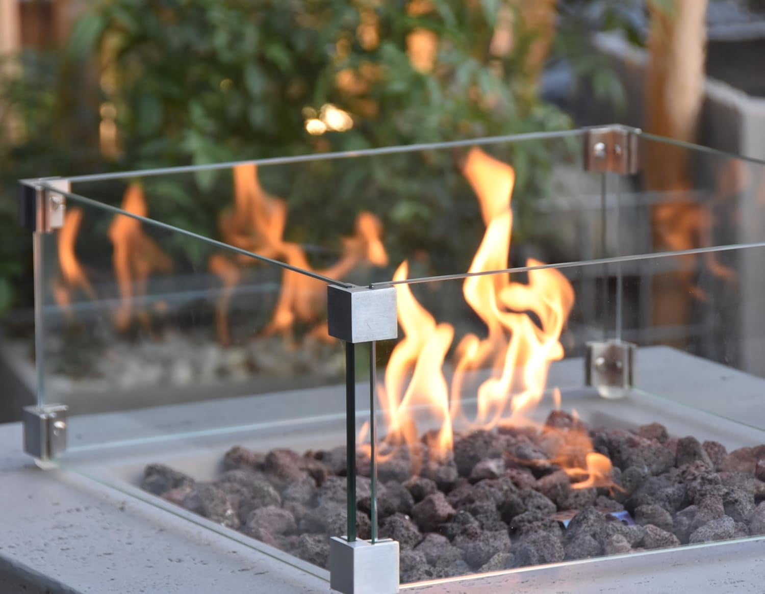 Fire Pit Wind Screen from ELEMENTI | ELEMENTI Plus and MODENO (Wind Screens, Square 22" WS - 004)