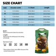 thumbnail image 6 of Haiem Men's Tree Frog Sitting On Sunflowes Print Tank Tops Summer Sleeveless Cut Off Workout T-Shirts Fitness Vest Athletic Undershirts-3X-Large, 6 of 8