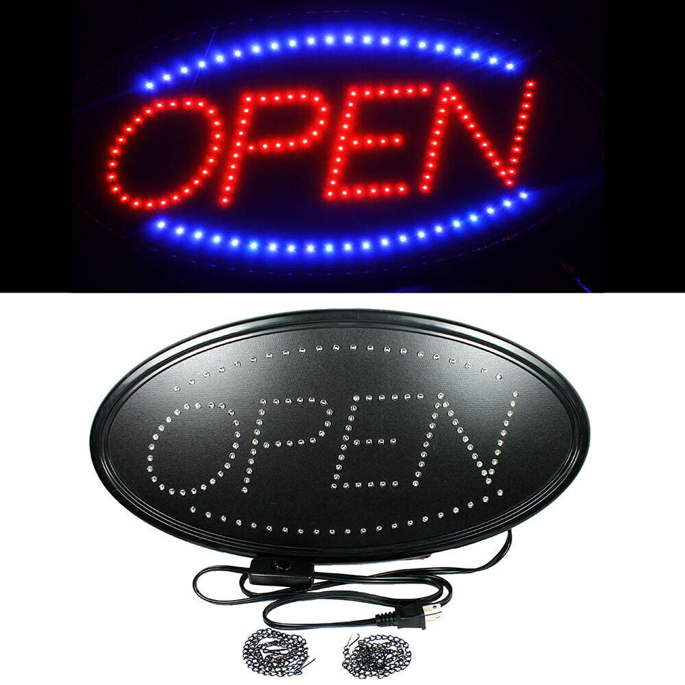 Animated Motion Led Business Sign OPEN for Barbershop Hair Salon w On Off Switch 