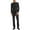 Black, variant on Men's 2 Piece Slim Fit Suit Set Business Casual Suit Sets Solid Color Man Wedding Party Jacket Blazer & Pants Set Trendy Beach Tracksuits