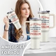 thumbnail image 7 of Let Me Drop Gift, 40 Oz Everything and Work on Your Problem Tumbler with Handle & Straw, Birthday Gifts for Your Family Friend Boss Women Wen, Let Me Drop Everything Tumbler, 7 of 7
