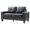 Black PU Foam, variant on NESTIA Modular Loveseat, Black