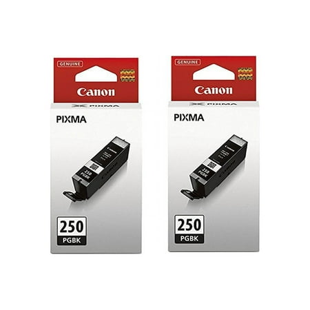 2 X Canon PIXMA MX922 (PGI-250) Pigment Black Ink Cartridge Standard Yield