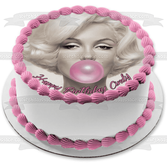 Marilyn Monroe Party Favors Decorations Lollipops w/ Black Satin Ribbon Bows-12 
