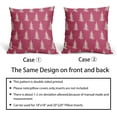 thumbnail image 6 of Christmas Tree Pillow Covers 18x18 Set of 2 Red Xmas Rustic Style Winter Print Decorative Outdoor Pillowcases Farmhouse Vintage Holiday Decorations Throw Cushion Case Decor for Couch Sofa Bed, 6 of 6