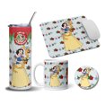 thumbnail image 1 of Termo 20oz taza posavaso Mouse Pad SVArt diseño Blanca Nieves Navideño MD3, 1 of 5