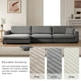 134" Oversized Modular Sectional Sofa with 50" Chaise, L Shaped Comfy