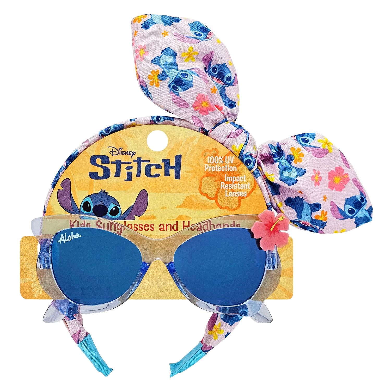 Sun-Staches Stitch Sunglass & Headband Set with UV 400 Protection