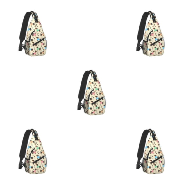 Minnieouse Bolsa de viaje para el pecho Longitud ajustable de la correa para el hombro para autocontrol y fácil acceso a Essentials Khaki Puppy Type2 NO2