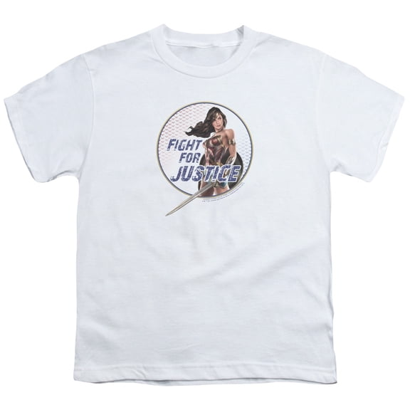 Wonder Woman Movie - Fight For Justice - Youth Short Sleeve Shirt - X-Large