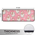 thumbnail image 5 of Kitchen Rugs Sets Of 2,Pink Christmas Santa Pattern Anti Fatigue Kitchen Mat Rugs Non Slip Washable,Decorative Kitchen Floor Mats for Kitchen,Sink,Laundry,17"x47"+17"x47", 5 of 5