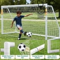 thumbnail image 4 of SLSY PVC Soccer Goal, 6X4/8x6/10x6.5/12x6 Soccer Goals for Backyard, Full Size Soccer Goal for Teens & Adults Training, 4 of 8