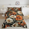 thumbnail image 2 of Homewish Female Men Women Vintage Rustic Floral 3 Pieces Queen Comforter Set,Chic Flowers Blossoms Ultra Soft Bedding Sets,Retro Exotic Luxury Style Bedding Comforter Set Breathable, 2 of 8