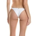 thumbnail image 2 of ViX womens  Solid Brooke Cheeky Bikini Bottom, XL, White, 2 of 3