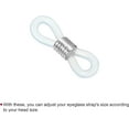 thumbnail image 4 of Eyeglass Chain Connector, Adjustable Anti Slip Silicone Rubber Strap Holder End Loop for Eyeglasses Sunglasses, 4 of 5