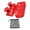 Red, variant on 1pair Nonslip Silicones Gym Grip for Weight Lifting Enhances Frictions Ergonomic Hand Protecting